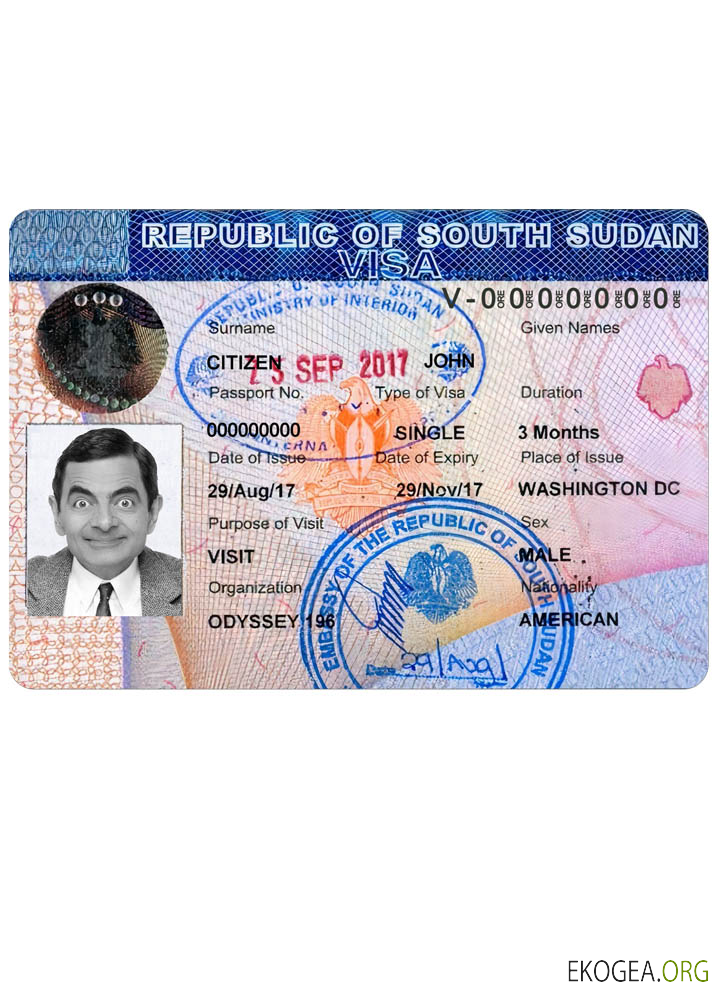 Visa de voyage SOUDAN DU SUD